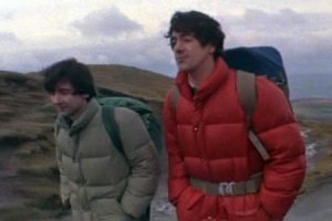 David Naughton (in the red) and Griffin Dunne