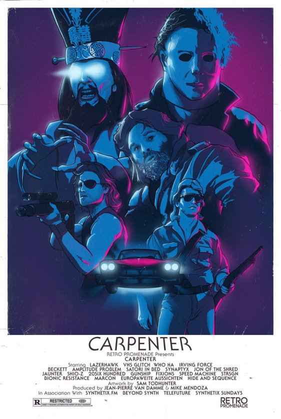 carpenter purple poster